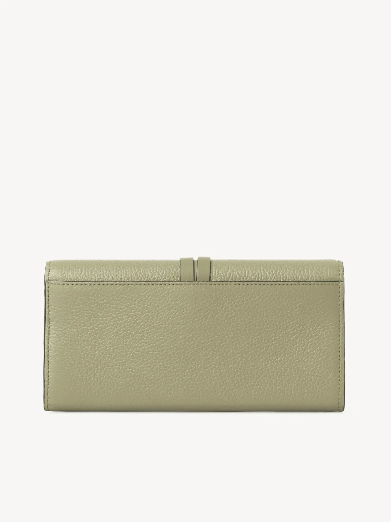 Portefeuilles Longs-Chloé Portefeuille Long A Rabat Alphabet Faded Green