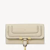 Portefeuilles Longs-Chloé Portefeuille Long A Rabat Marcie Root Beige