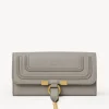 Portefeuilles Longs-Chloé Portefeuille Long A Rabat Marcie Cashmere Grey