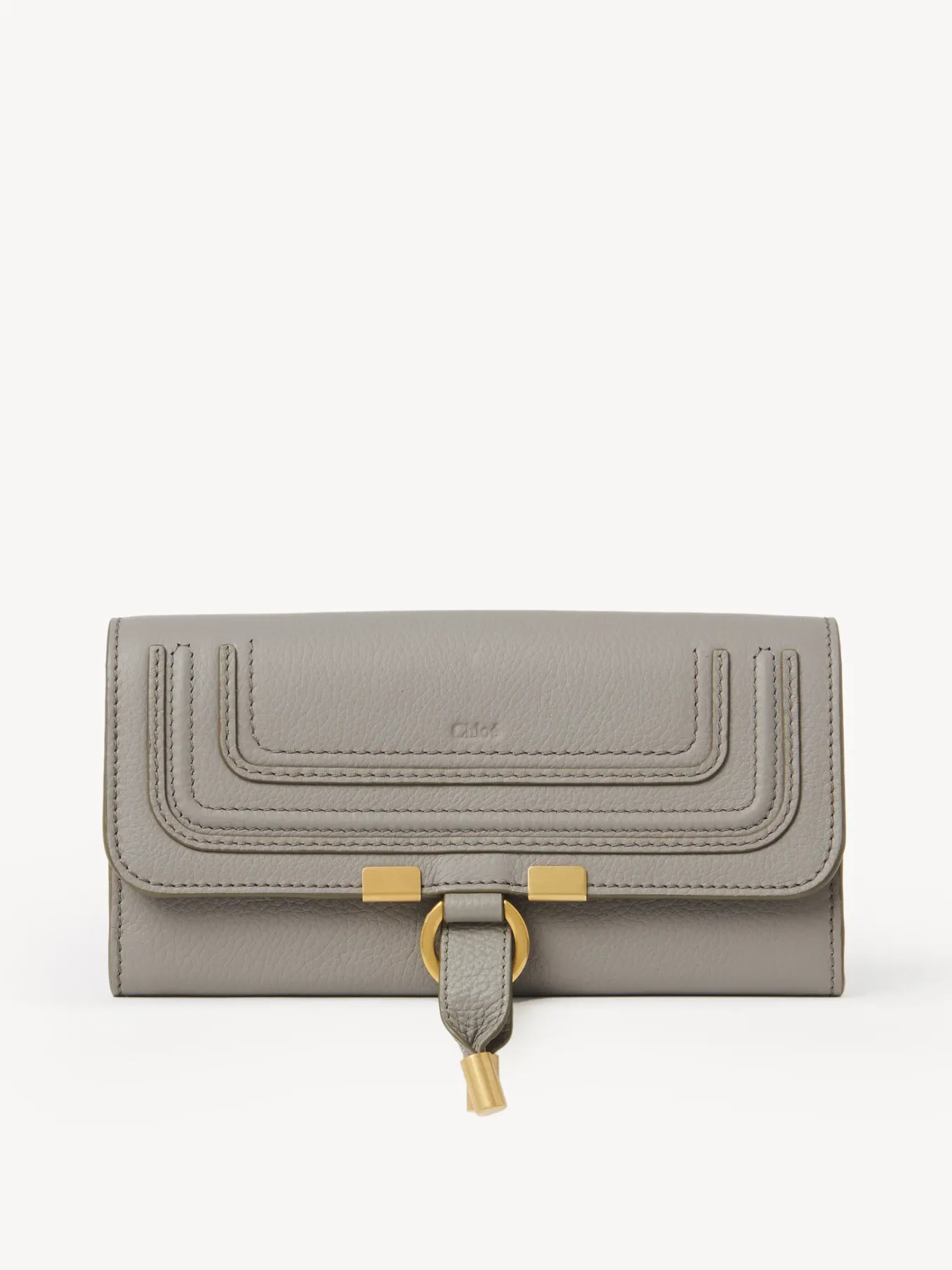 Portefeuilles Longs-Chloé Portefeuille Long A Rabat Marcie Cashmere Grey