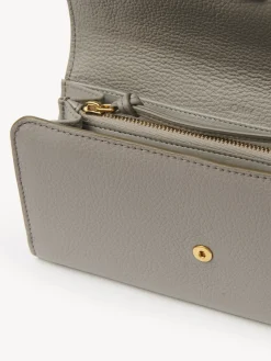 Portefeuilles Longs-Chloé Portefeuille Long A Rabat Marcie Cashmere Grey