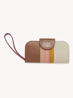 Portefeuilles Longs-Chloé Portefeuille Long Laetizia Cement Beige