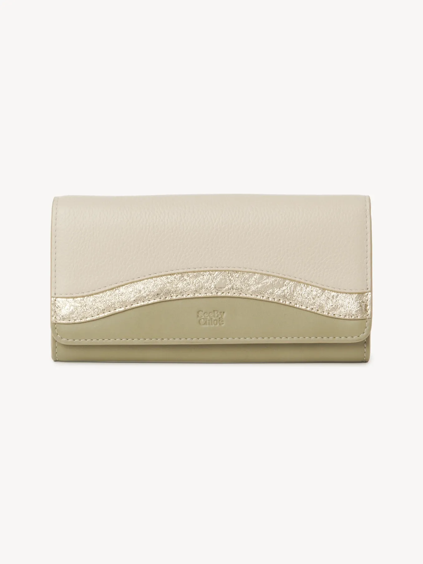 Portefeuilles Longs-Chloé Portefeuille Long Layers Pottery Green