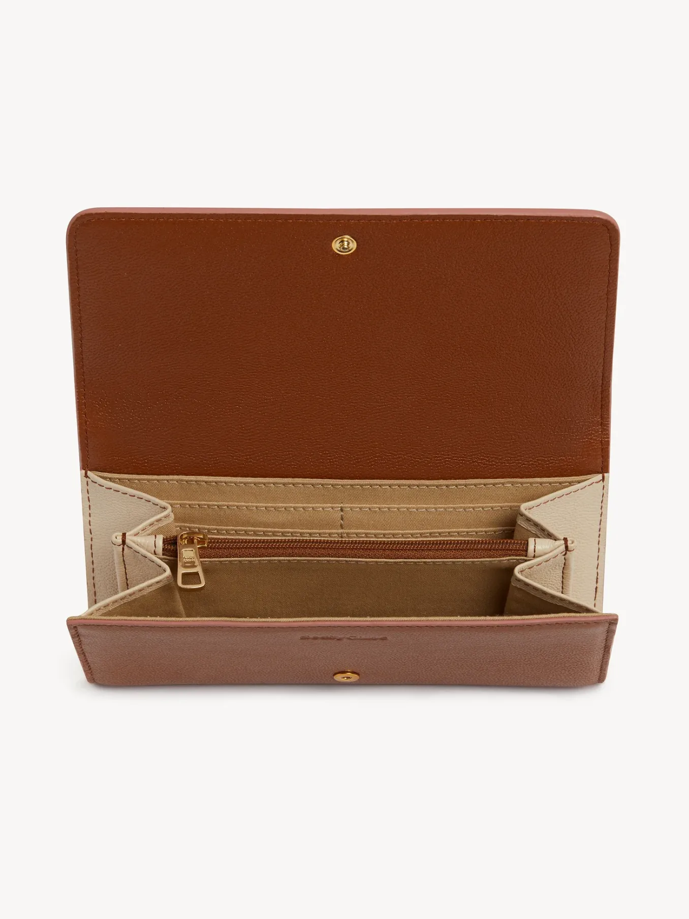 Portefeuilles Longs-Chloé Portefeuille Long Layers Caramel