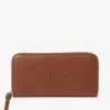 Portefeuilles Longs-Chloé Portefeuille Long Zippe Chloe Sense Caramel