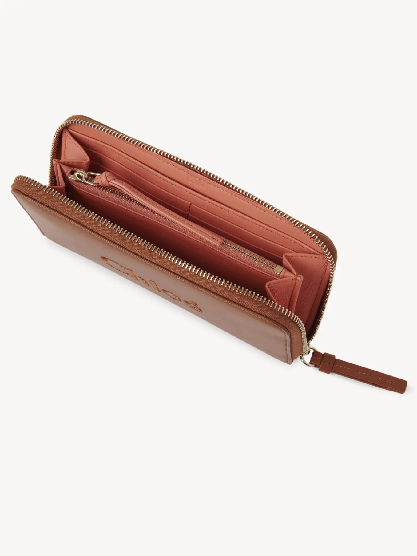 Portefeuilles Longs-Chloé Portefeuille Long Zippe Chloe Sense Caramel