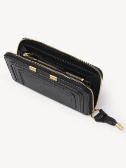 Portefeuilles Longs-Chloé Portefeuille Long Zippe Marcie Noir