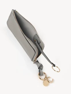 Porte-Cartes-Chloé Porte-Monnaie Alphabet A Porte-Cles Cashmere Grey