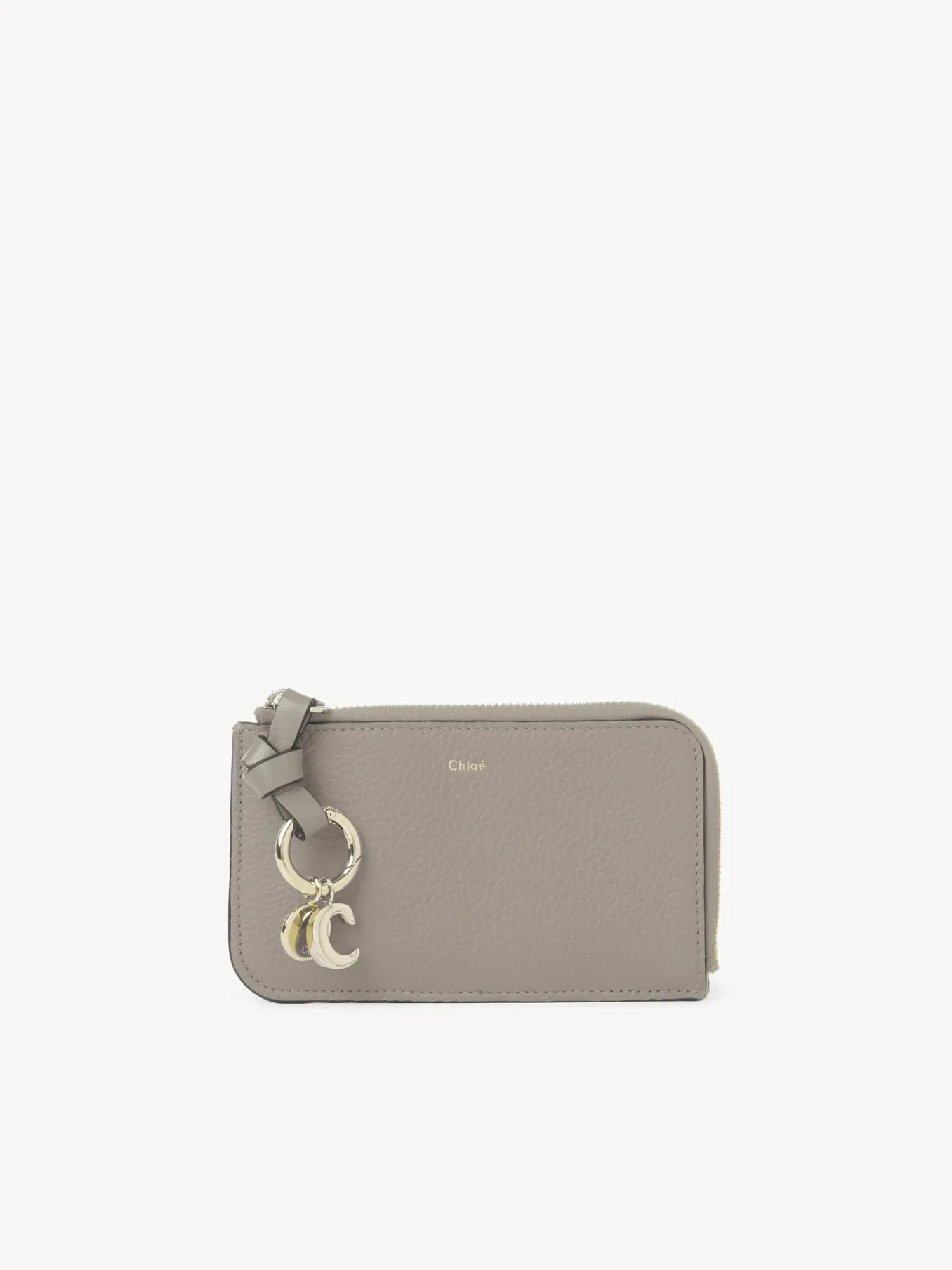 Porte-Cartes-Chloé Porte-Monnaie Alphabet Avec Fentes Pour Cartes Cashmere Grey