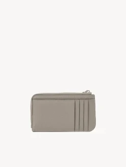 Porte-Cartes-Chloé Porte-Monnaie Alphabet Avec Fentes Pour Cartes Cashmere Grey