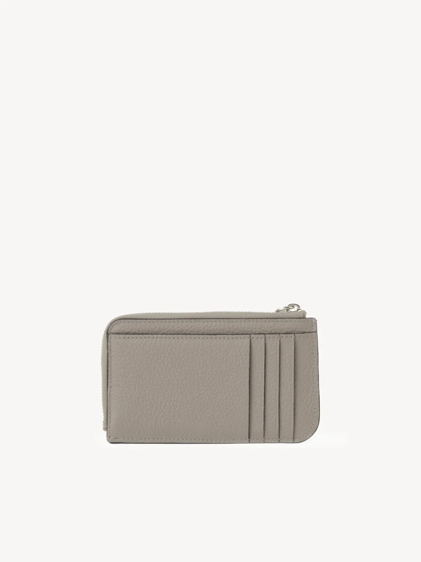 Porte-Cartes-Chloé Porte-Monnaie Alphabet Avec Fentes Pour Cartes Cashmere Grey
