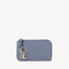 Porte-Cartes-Chloé Porte-Monnaie Alphabet Avec Fentes Pour Cartes Shady Cobalt