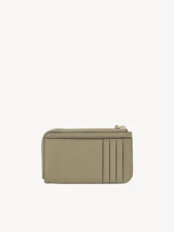 Porte-Cartes-Chloé Porte-Monnaie Alphabet Avec Fentes Pour Cartes Slate Green