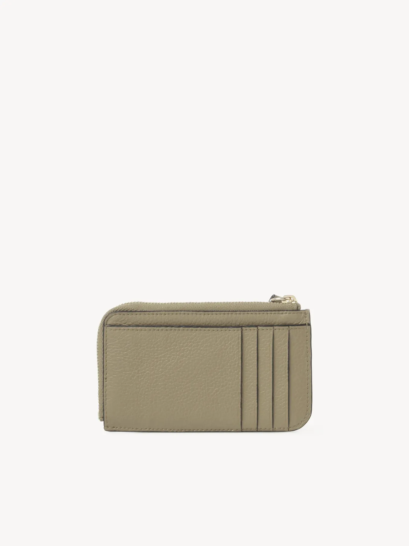 Porte-Cartes-Chloé Porte-Monnaie Alphabet Avec Fentes Pour Cartes Slate Green