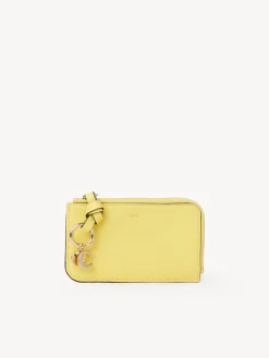 Porte-Cartes-Chloé Porte-Monnaie Alphabet Avec Fentes Pour Cartes Daffodil Yellow