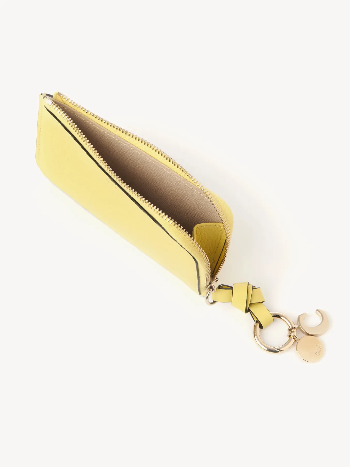 Porte-Cartes-Chloé Porte-Monnaie Alphabet Avec Fentes Pour Cartes Daffodil Yellow