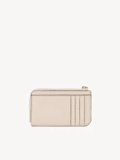 Porte-Cartes-Chloé Porte-Monnaie Alphabet Avec Fentes Pour Cartes Nude