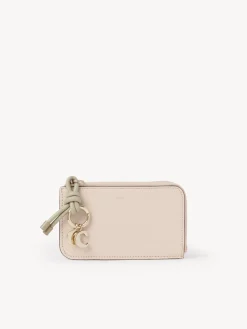 Porte-Monnaie-Chloé Porte-Monnaie Alphabet Avec Fentes Pour Cartes Cement Pink