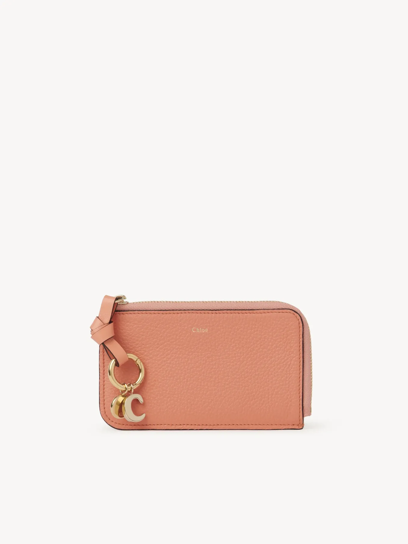 Porte-Cartes-Chloé Porte-Monnaie Alphabet Avec Fentes Pour Cartes Flaming Coral