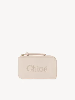 Porte-Cartes-Chloé Porte-Monnaie Chloe Sense Avec Fentes Pour Cartes Cement Pink