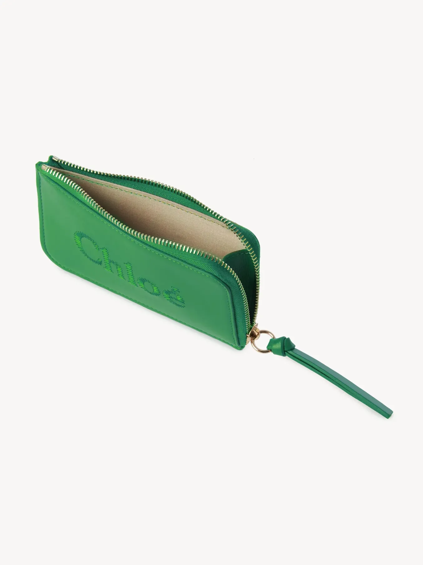 Porte-Cartes-Chloé Porte-Monnaie Chloe Sense Avec Fentes Pour Cartes Pop Green