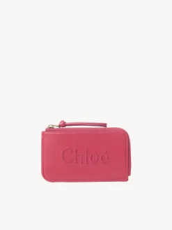 Porte-Cartes-Chloé Porte-Monnaie Chloe Sense Avec Fentes Pour Cartes Rosy Cherry
