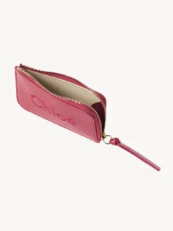 Porte-Cartes-Chloé Porte-Monnaie Chloe Sense Avec Fentes Pour Cartes Rosy Cherry