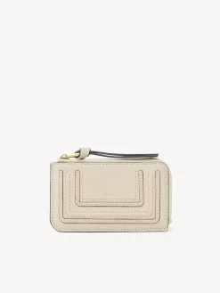 Porte-Monnaie-Chloé Porte-Monnaie Marcie Avec Fentes Pour Cartes Root Beige