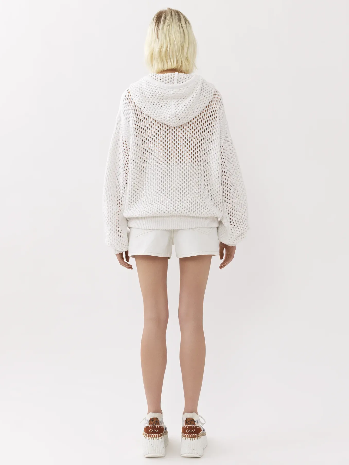 Maille-Chloé Pull A Capuche Iconic Milk