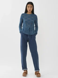 Vêtements-Chloé Pull A Nouer Smoky Blue