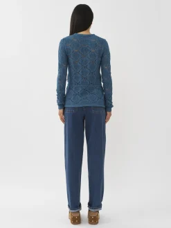 Vêtements-Chloé Pull A Nouer Smoky Blue
