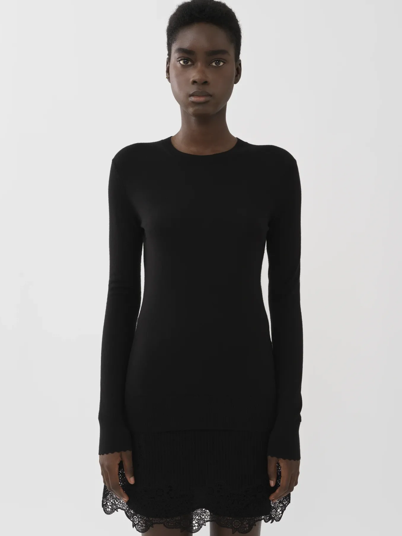 Maille-Chloé Pull Classique Noir