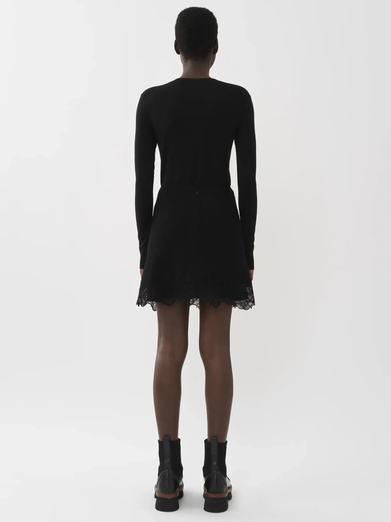 Maille-Chloé Pull Classique Noir