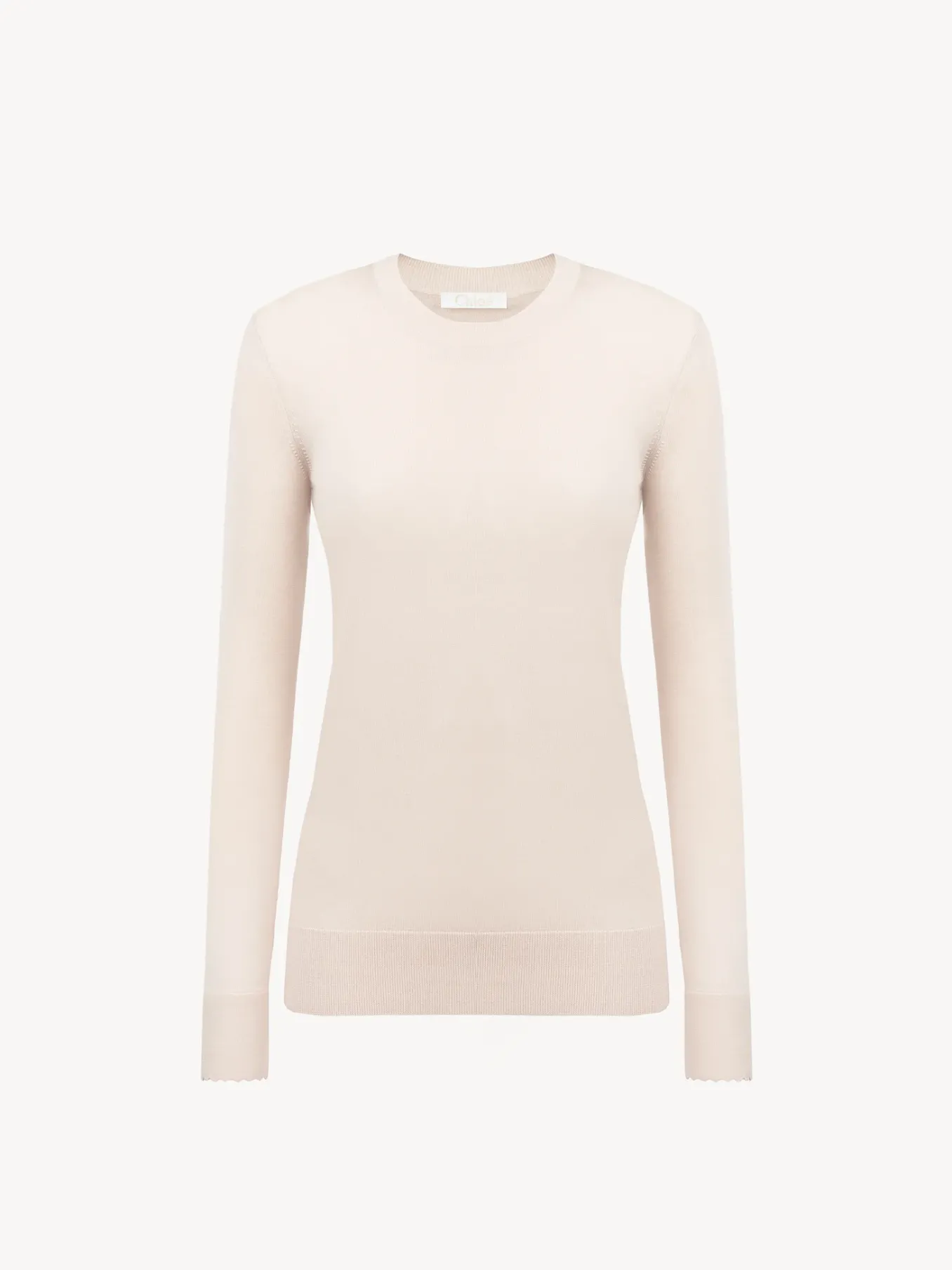 Maille-Chloé Pull Classique Pansy Pink