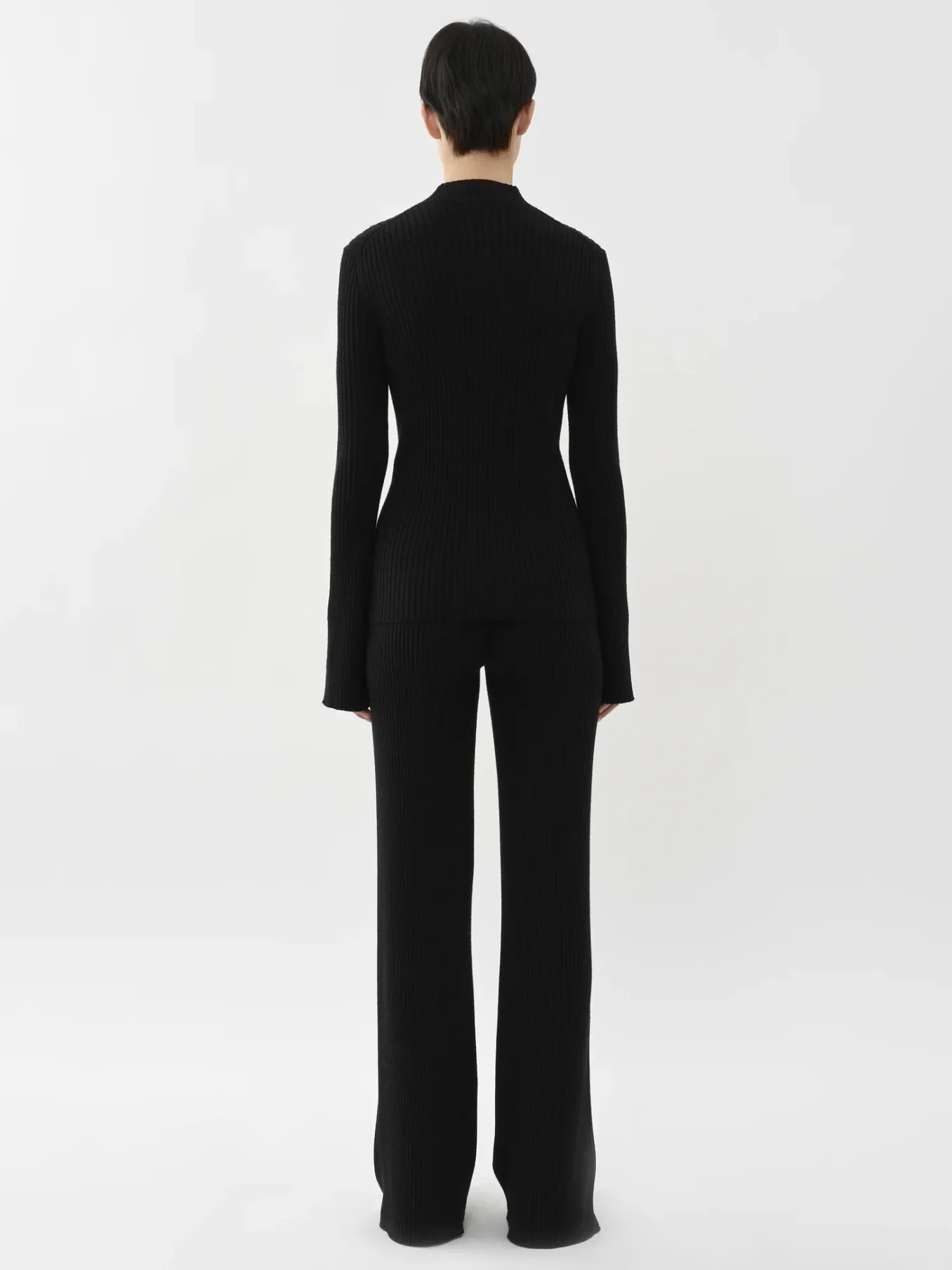 Maille-Chloé Pull Col Montant Noir