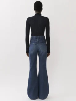 Maille-Chloé Pull Col Montant Iconic Navy