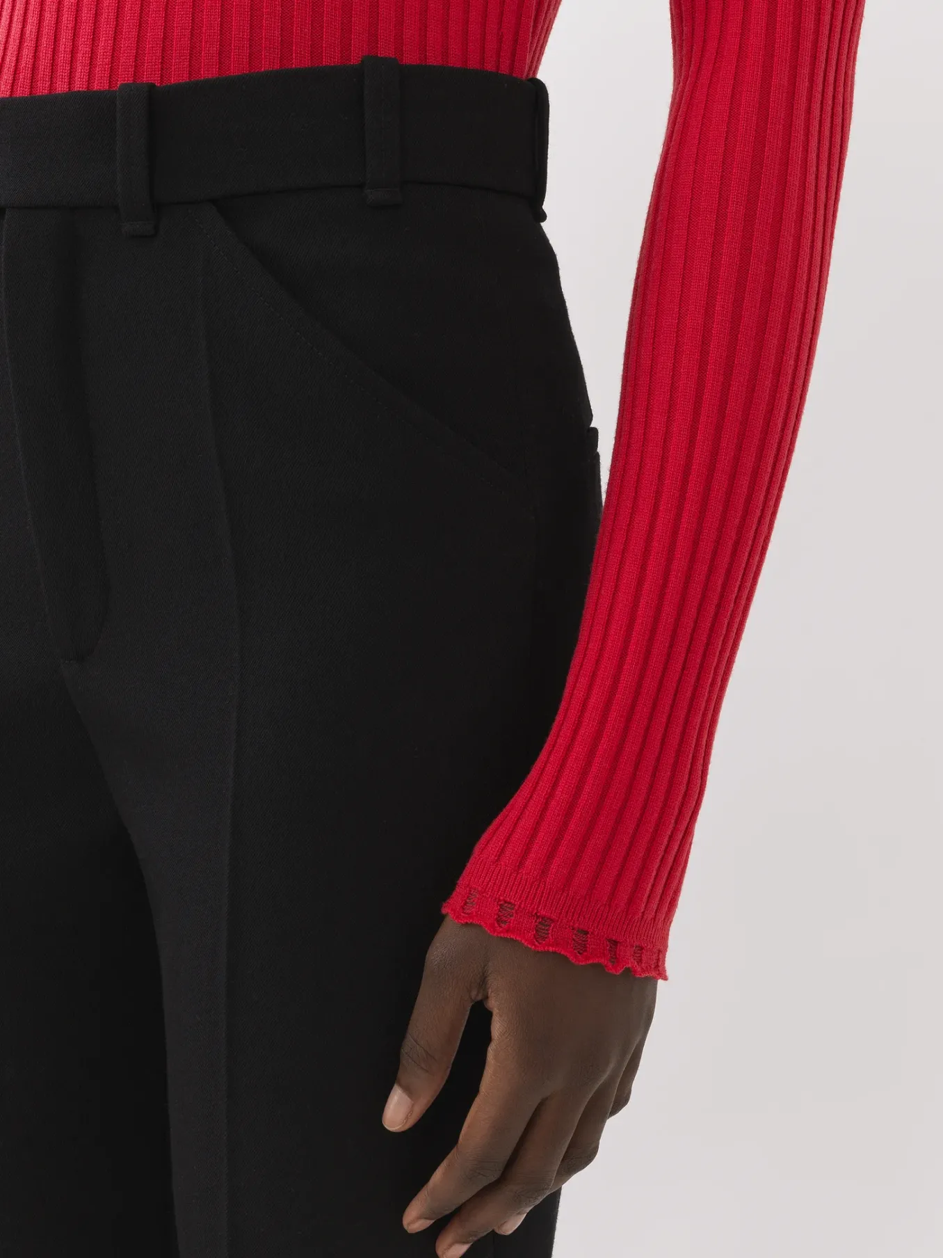 Maille-Chloé Pull Col Montant Pink Fizz