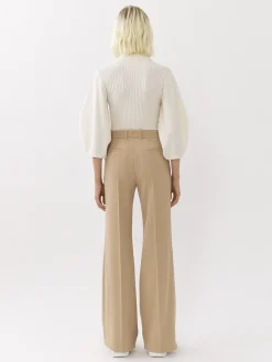 Maille-Chloé Pull Col Polo Iconic Milk