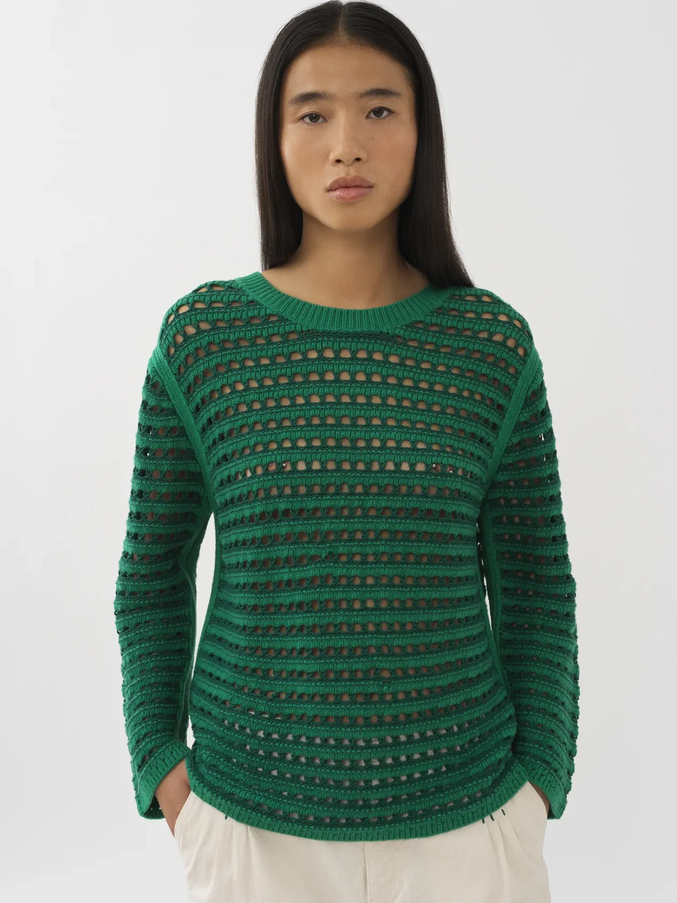 Vêtements-Chloé Pull Col Rond Lively Pine