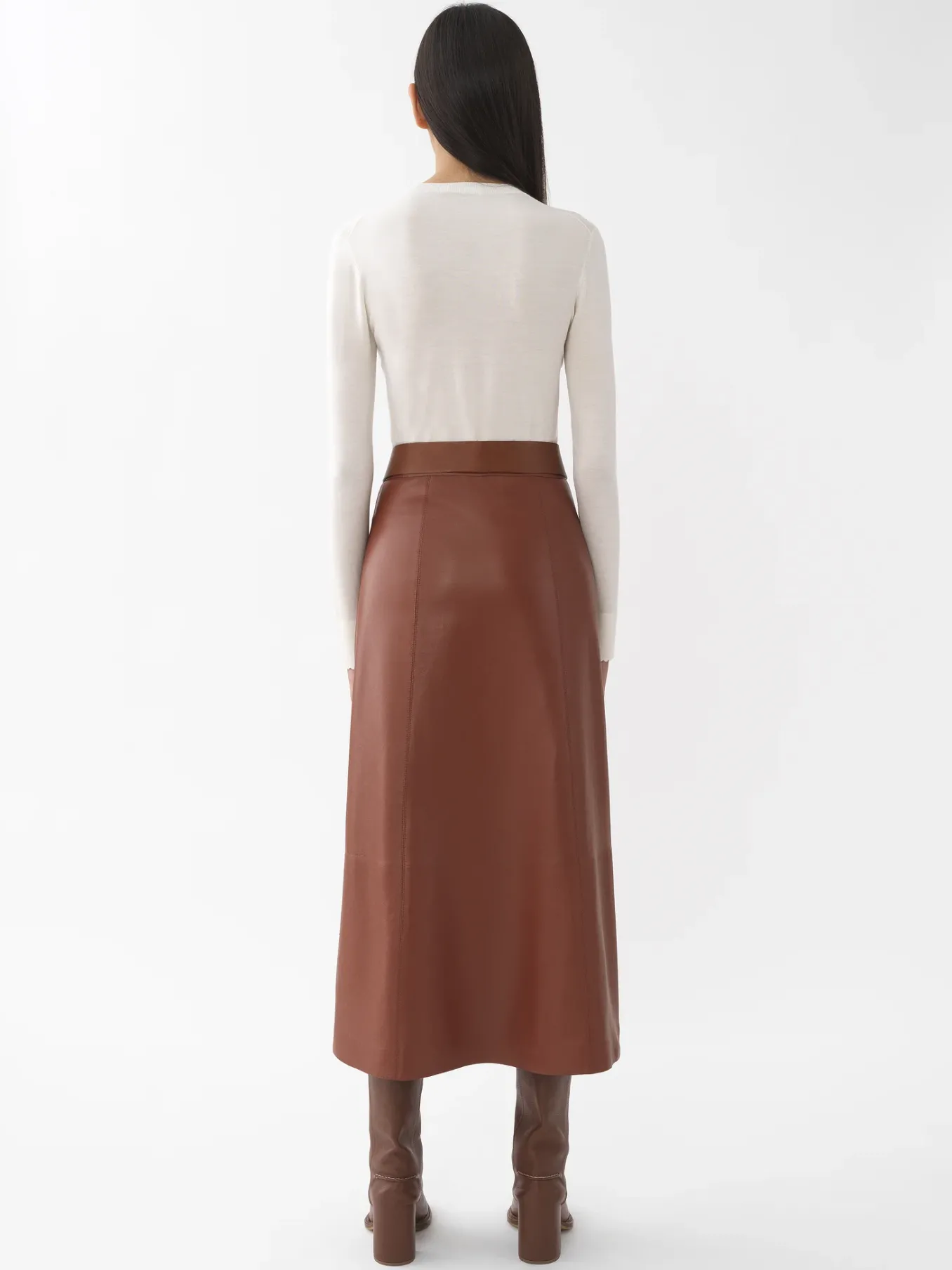 Maille-Chloé Pull Col Rond Iconic Milk