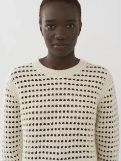 Vêtements-Chloé Pull Col Rond Blanc