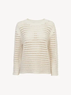 Vêtements-Chloé Pull Col Rond Blanc