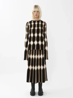 Maille-Chloé Pull Col Rond Ajuste Desertic Brown