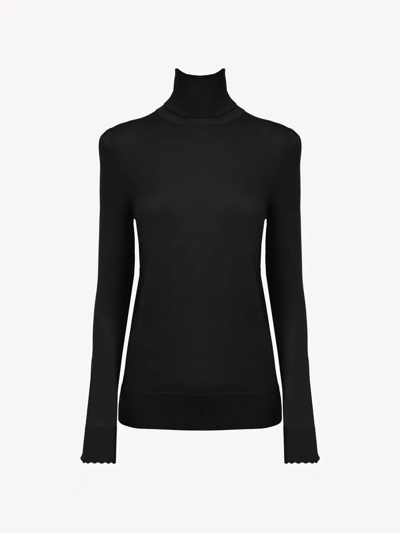 Maille-Chloé Pull Col Roule Noir