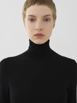 Maille-Chloé Pull Col Roule Noir