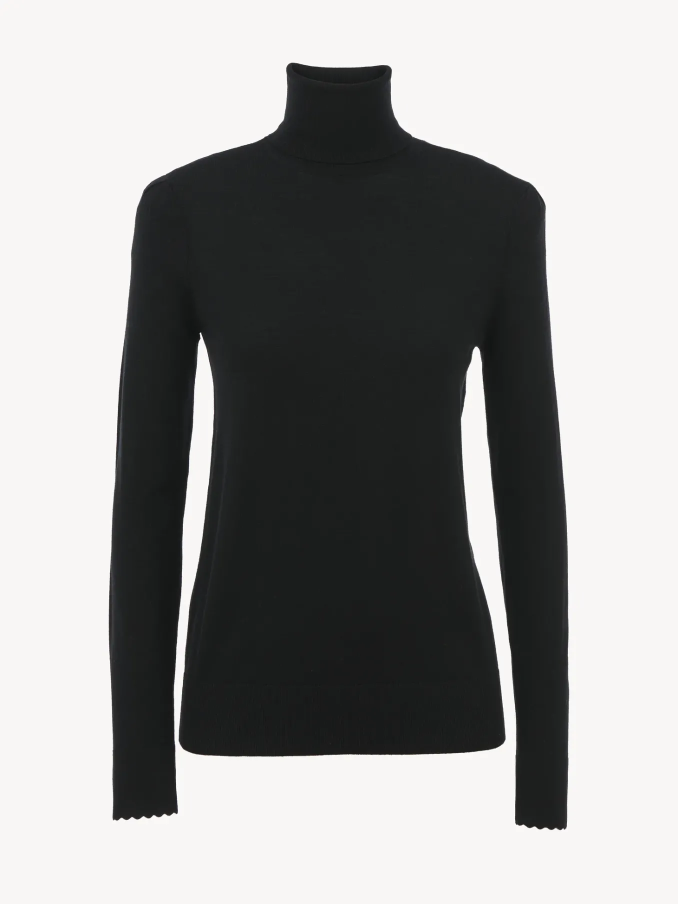 Maille-Chloé Pull Col Roule Noir
