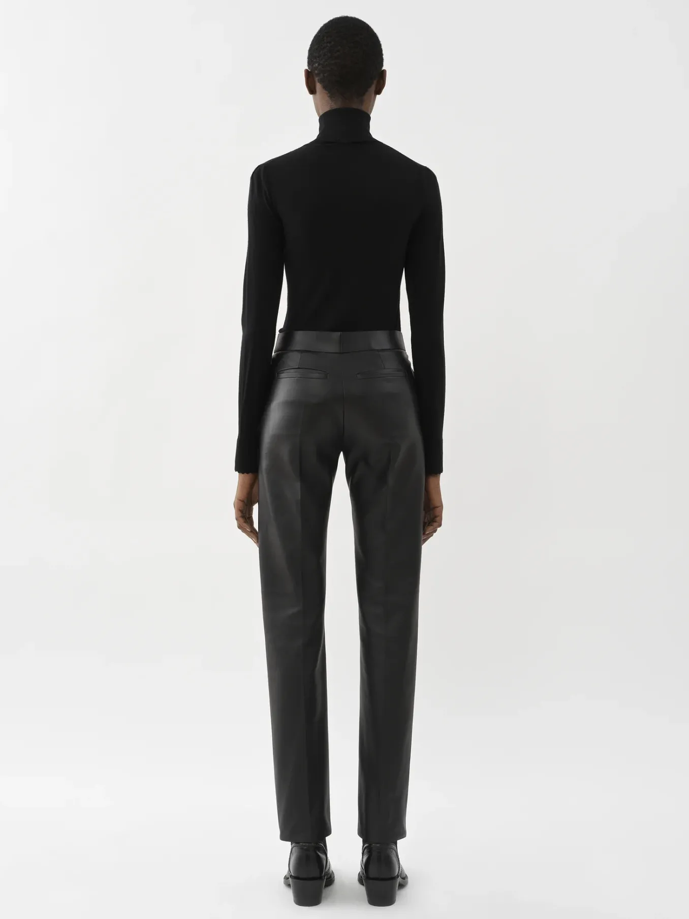 Maille-Chloé Pull Col Roule Noir
