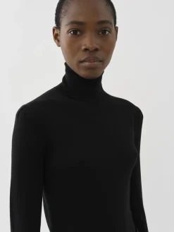 Maille-Chloé Pull Col Roule Noir