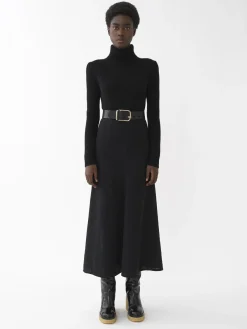 Maille-Chloé Pull Col Roule Noir