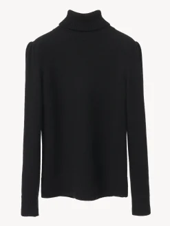 Maille-Chloé Pull Col Roule Noir